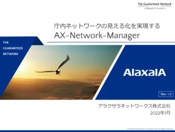 インフラ管理を容易にするAX-Network-Manager